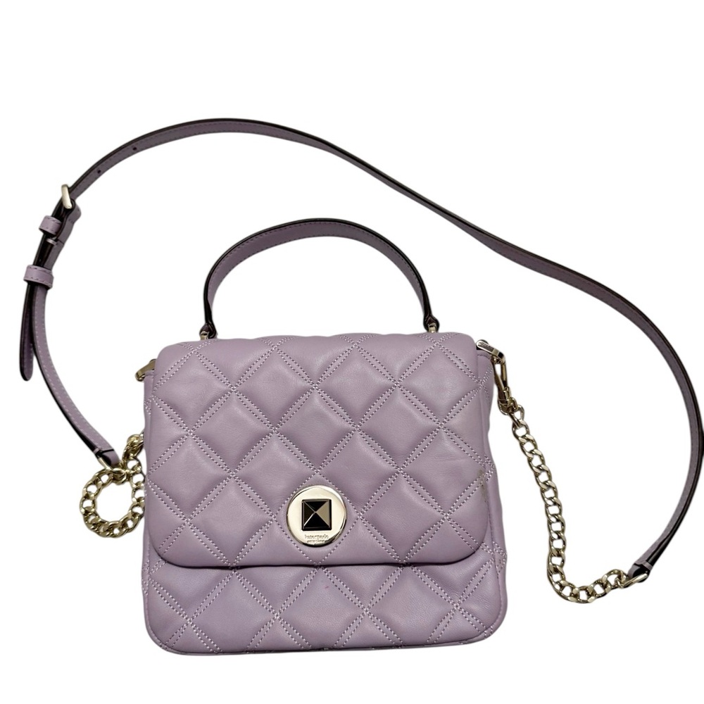 Kate Spade Natalia Quilted Square Bag Lavender - Picture 2 of 16